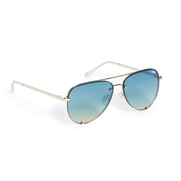 NWT Quay High Key Mini Rimless Aviator Sunglasses - Picture 2 of 6